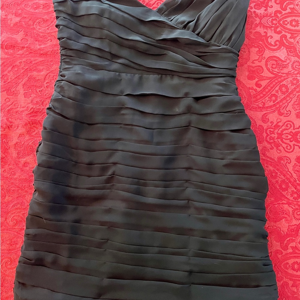 Walter by Walter Black Ruche Strapless Mini Dress